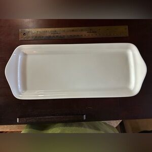 Elegant White Rectangular Serving Platter